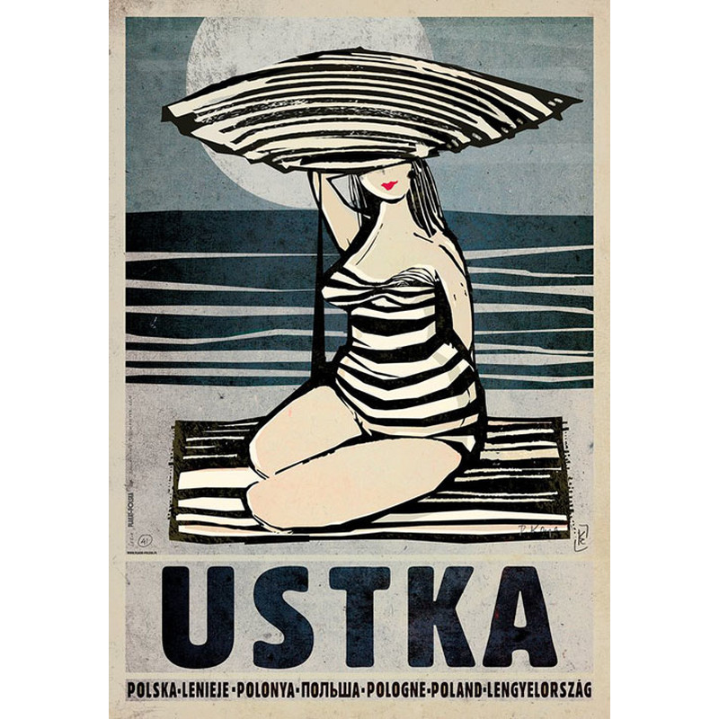 Ustka, polski plakat turystyczny