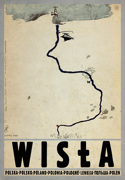 Wisła, polski plakat turystyczny