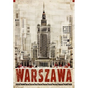 Warszawa, plakat z serii...