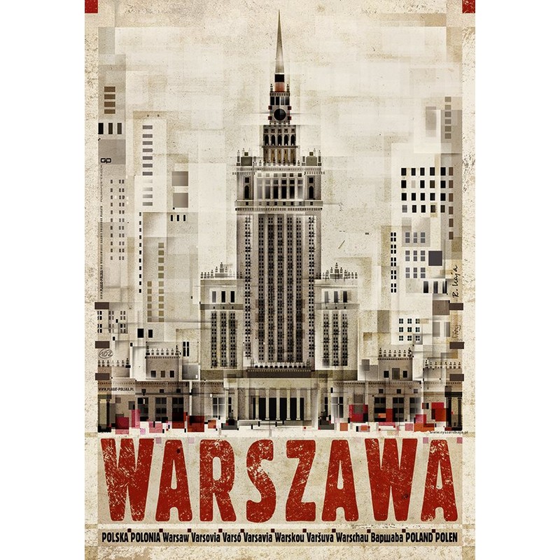 Warszawa, plakat z serii Polska, Ryszard Kaja