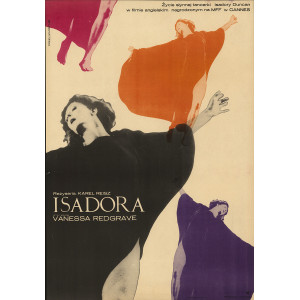 Isadora, plakat filmowy, 1970