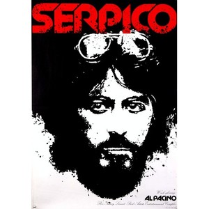 Serpico, polski plakat filmowy